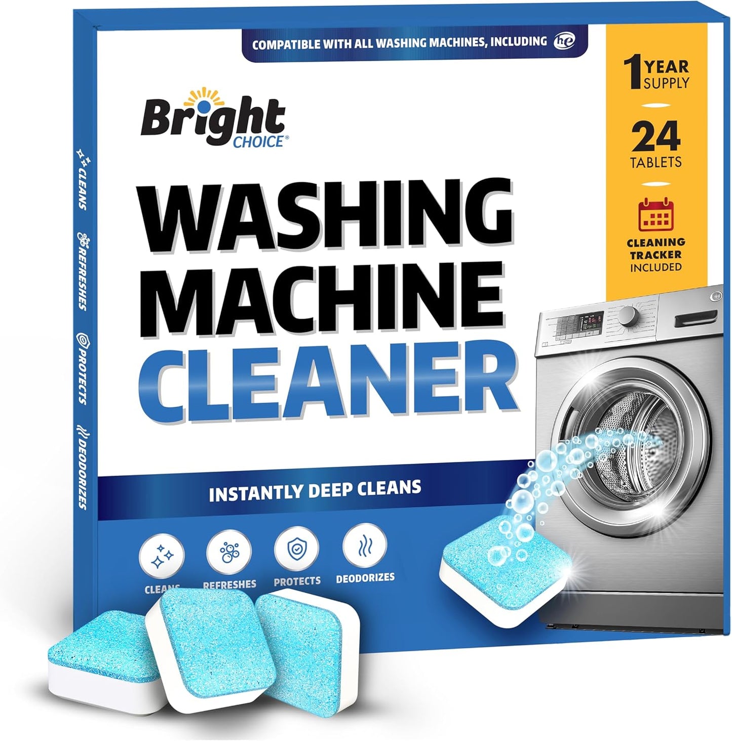 Washing Machine Cleaner Tablets - 24 Pack